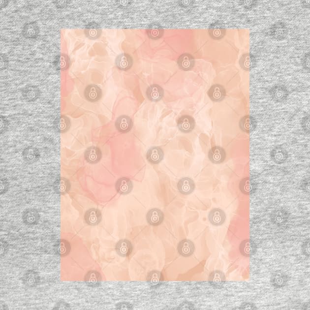 Blush Peach Smoke Abstract by AmyBrinkman